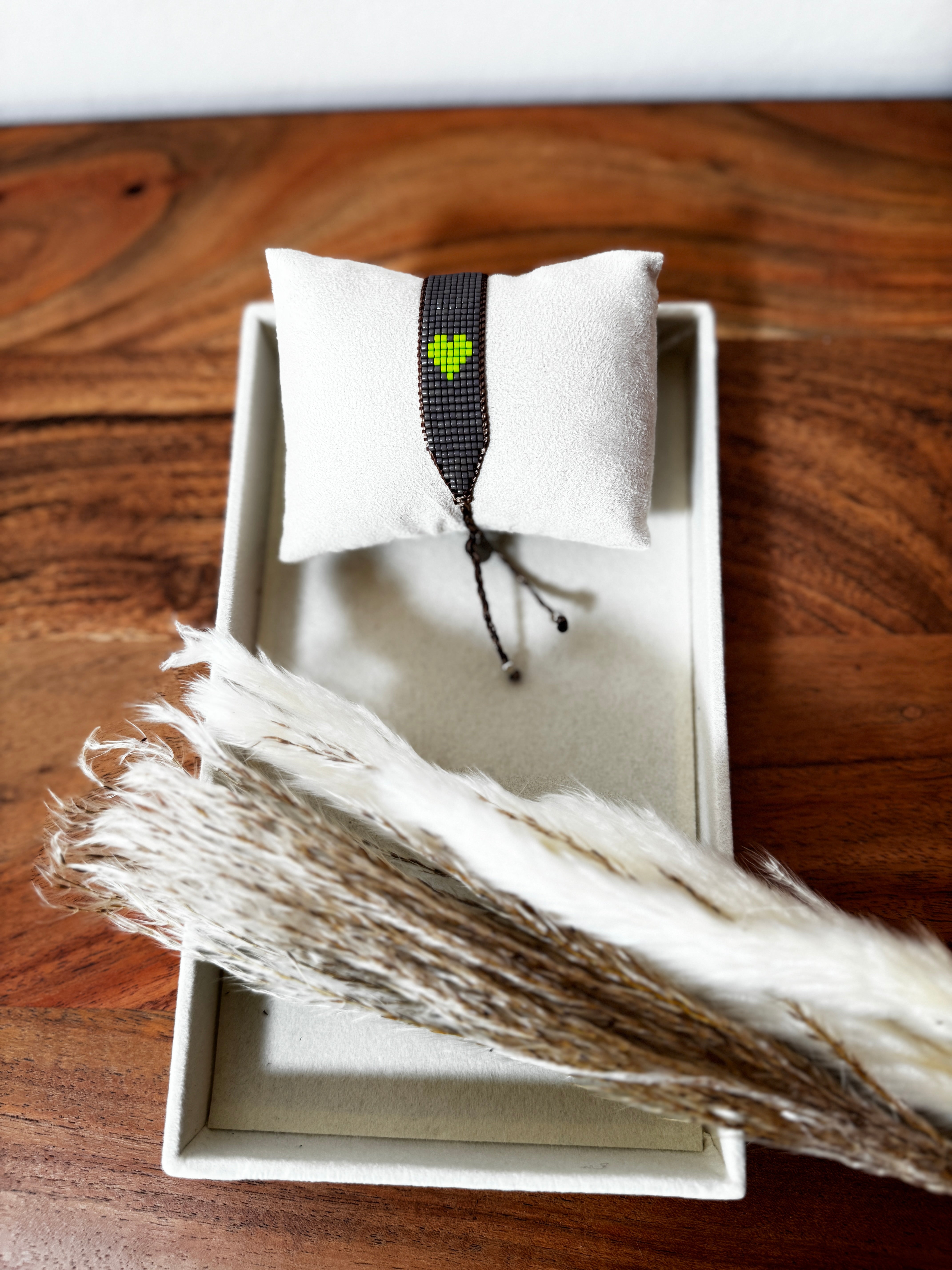 Bracelet coeur en perles japonaise Miyuki