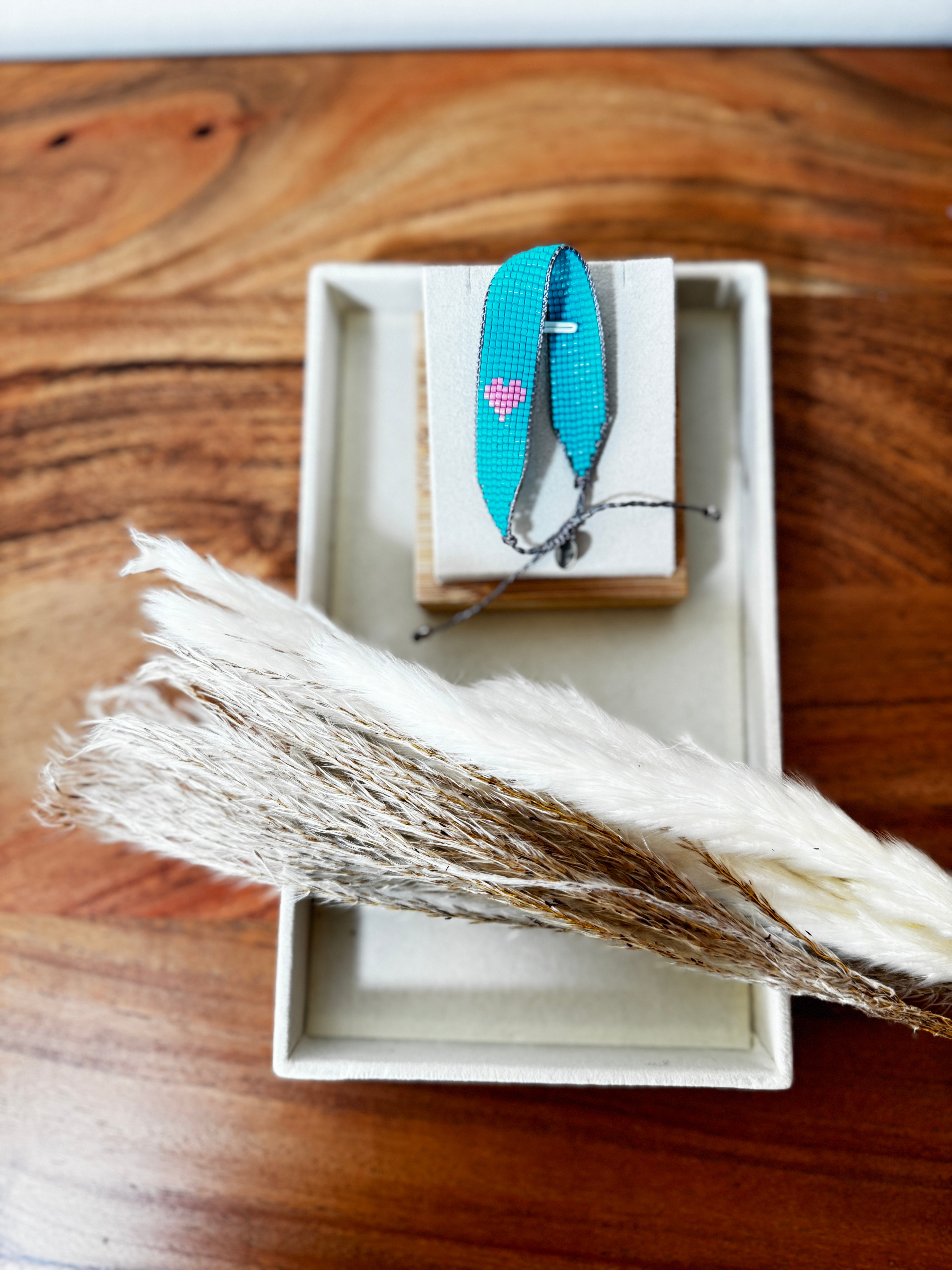 Bracelet coeur en perles japonaise Miyuki