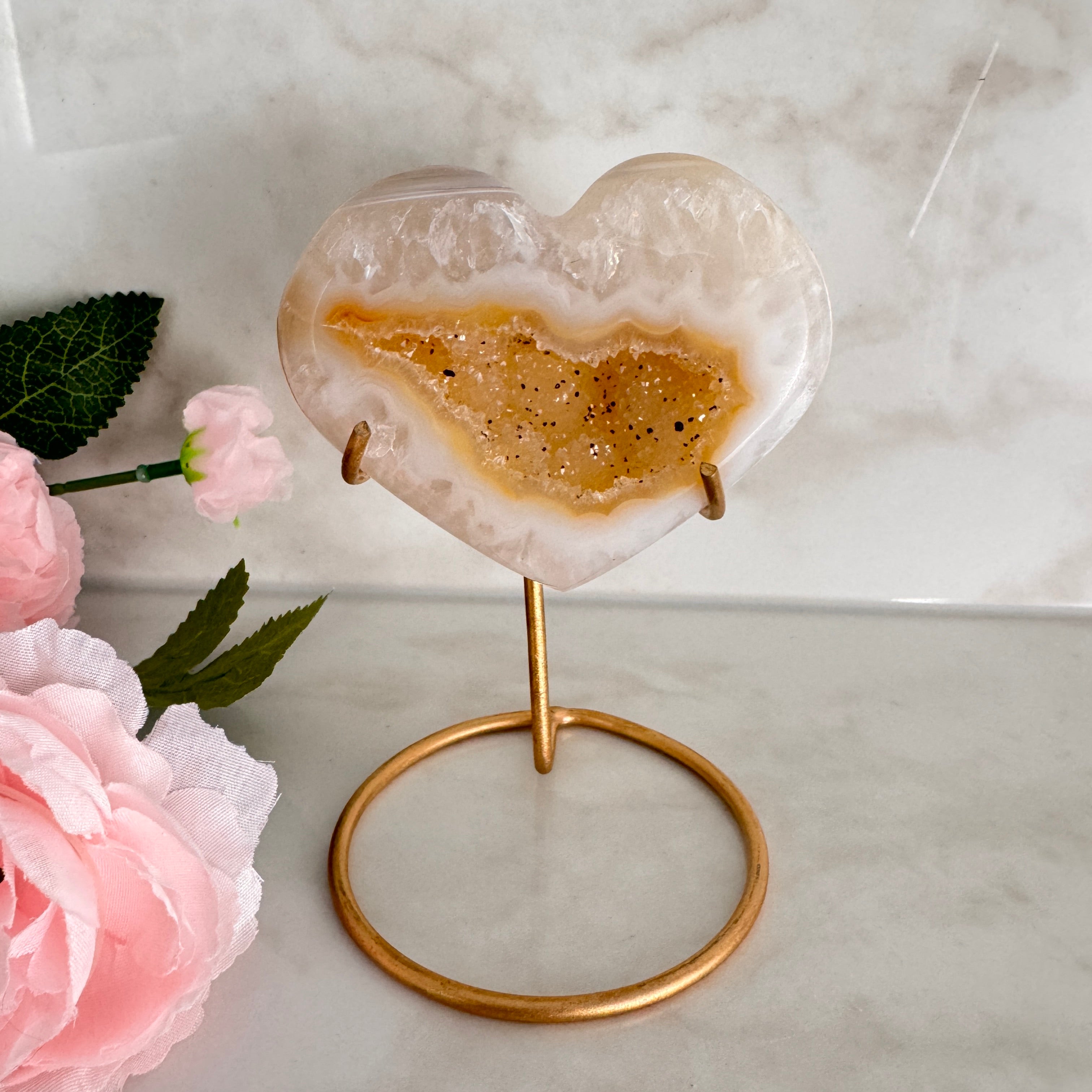 Coeur en Agate solaire