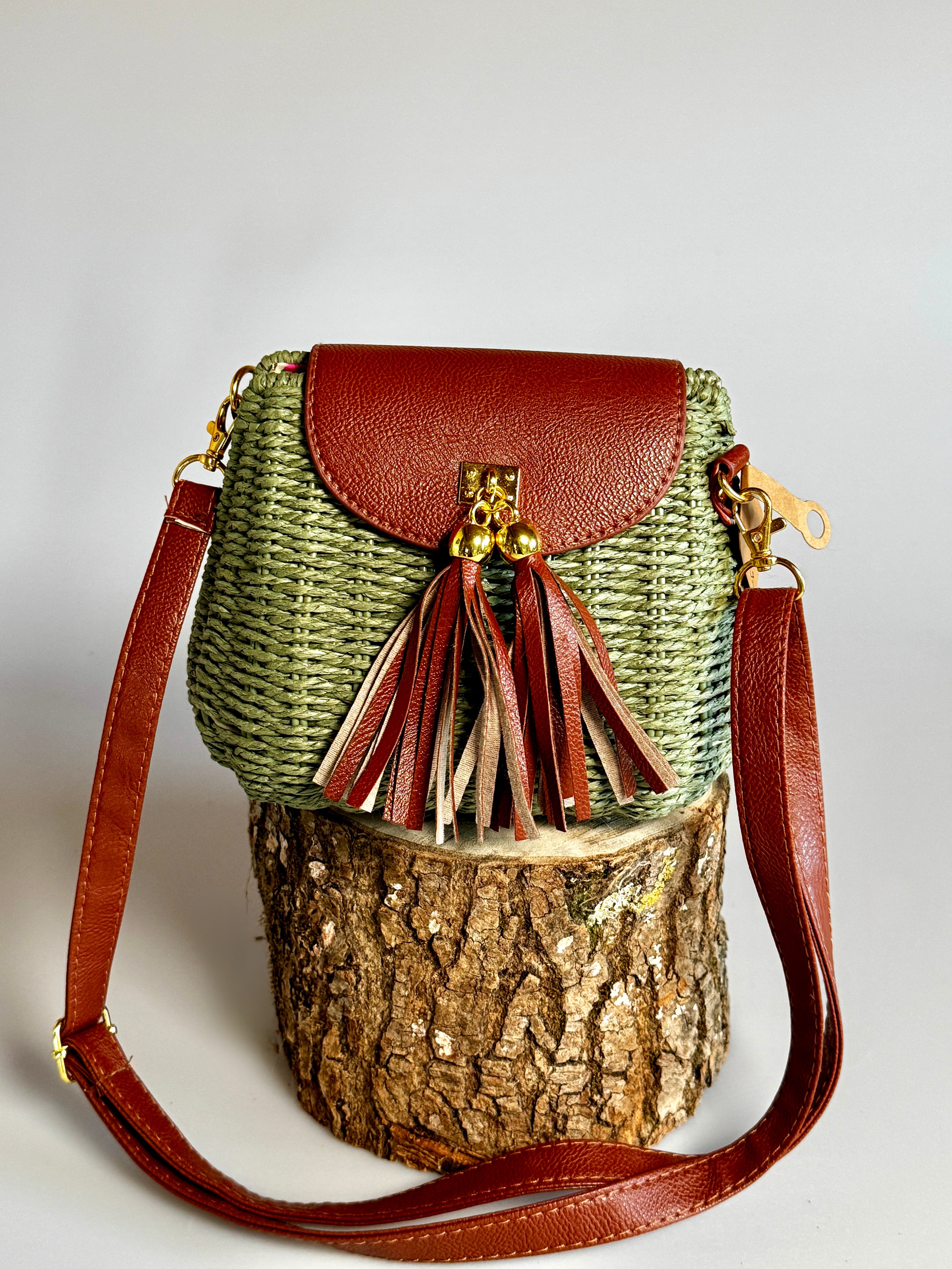 Sac à main en fibres naturelles