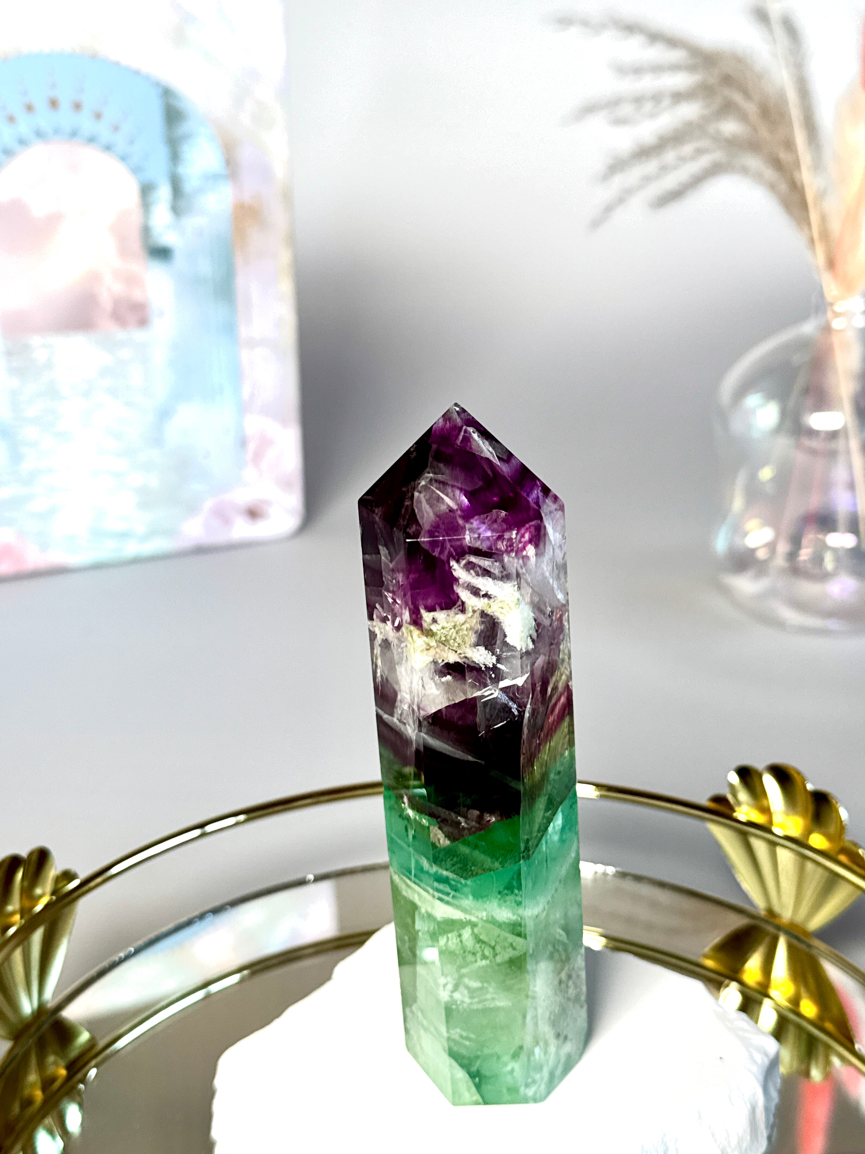 Cristal de Fluorite Arc-en-ciel