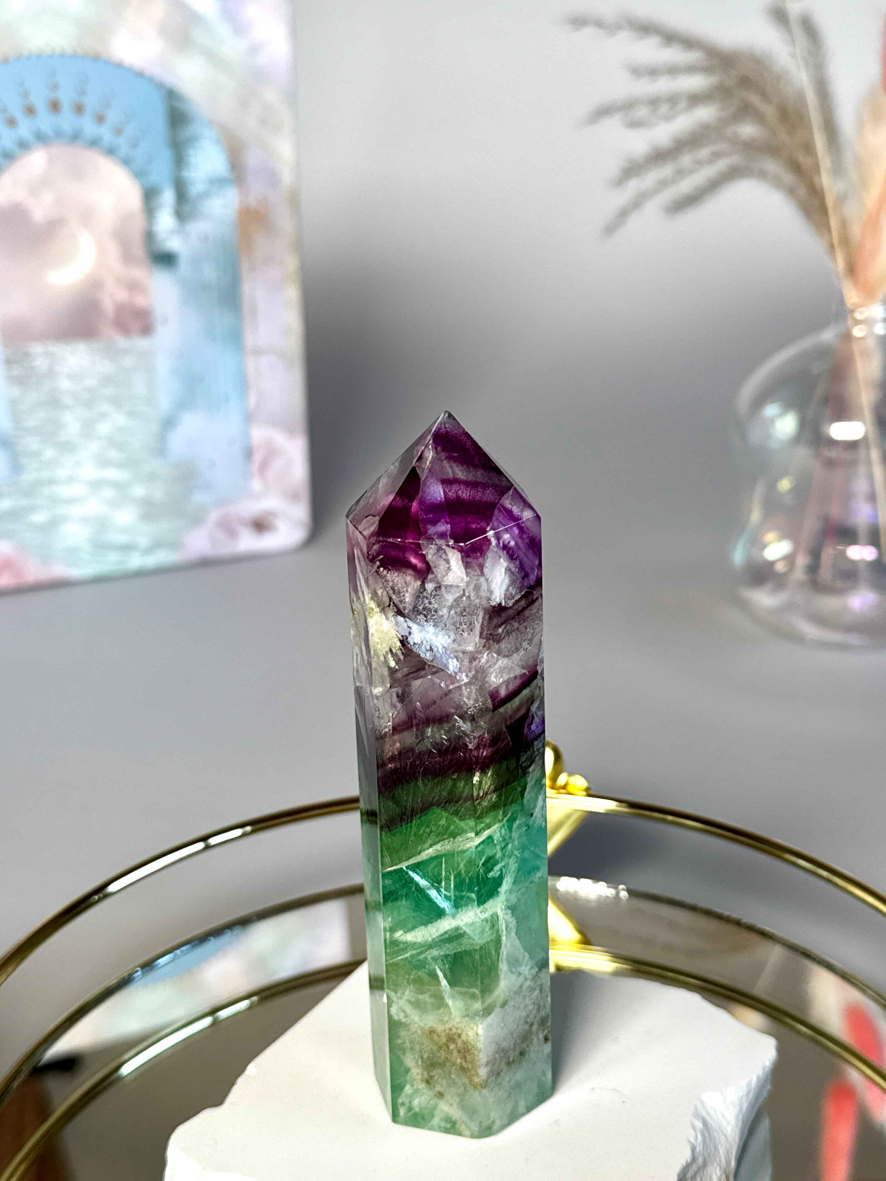 Cristal de Fluorite Arc-en-ciel