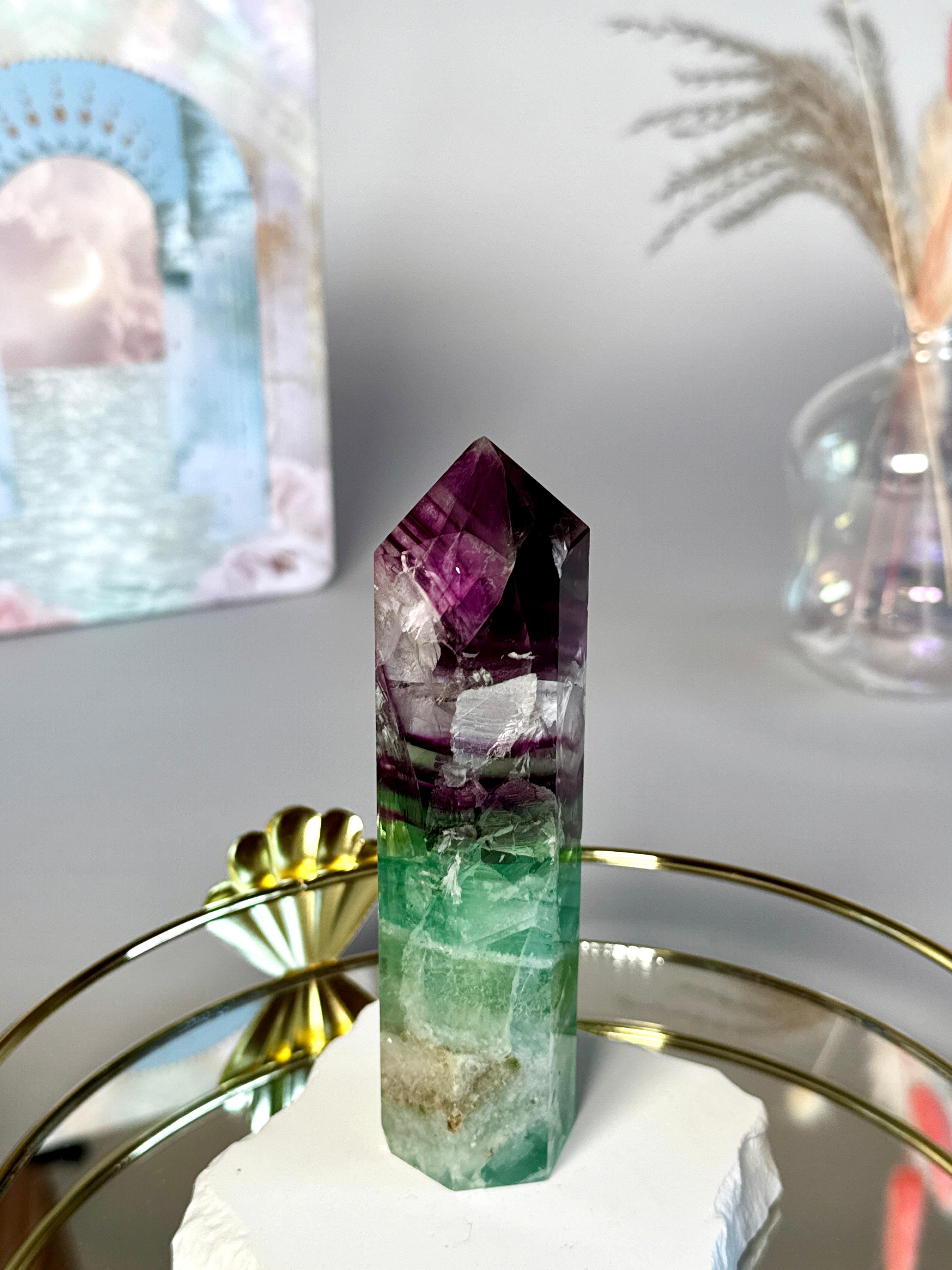 Cristal de Fluorite Arc-en-ciel
