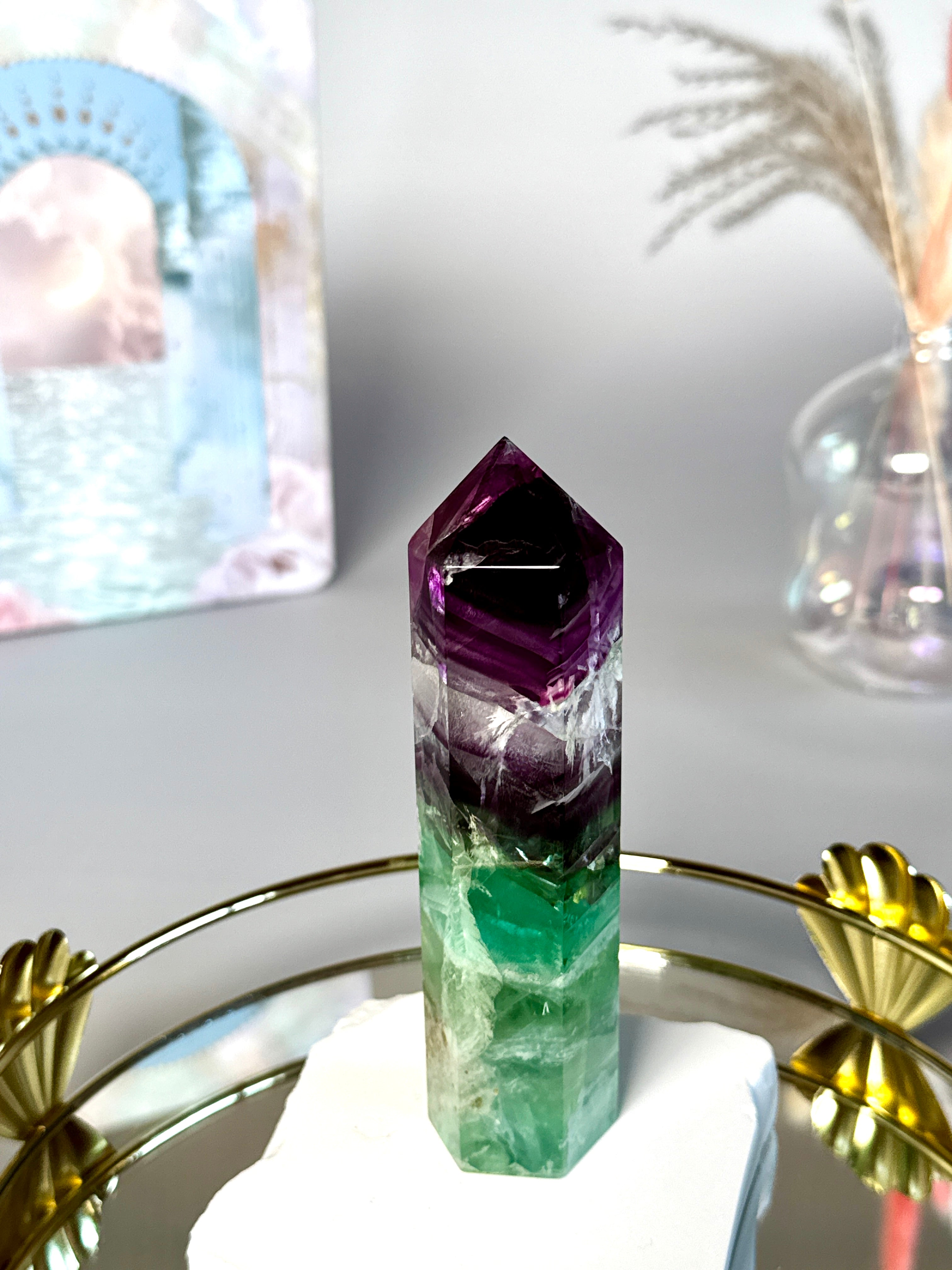 Cristal de Fluorite Arc-en-ciel
