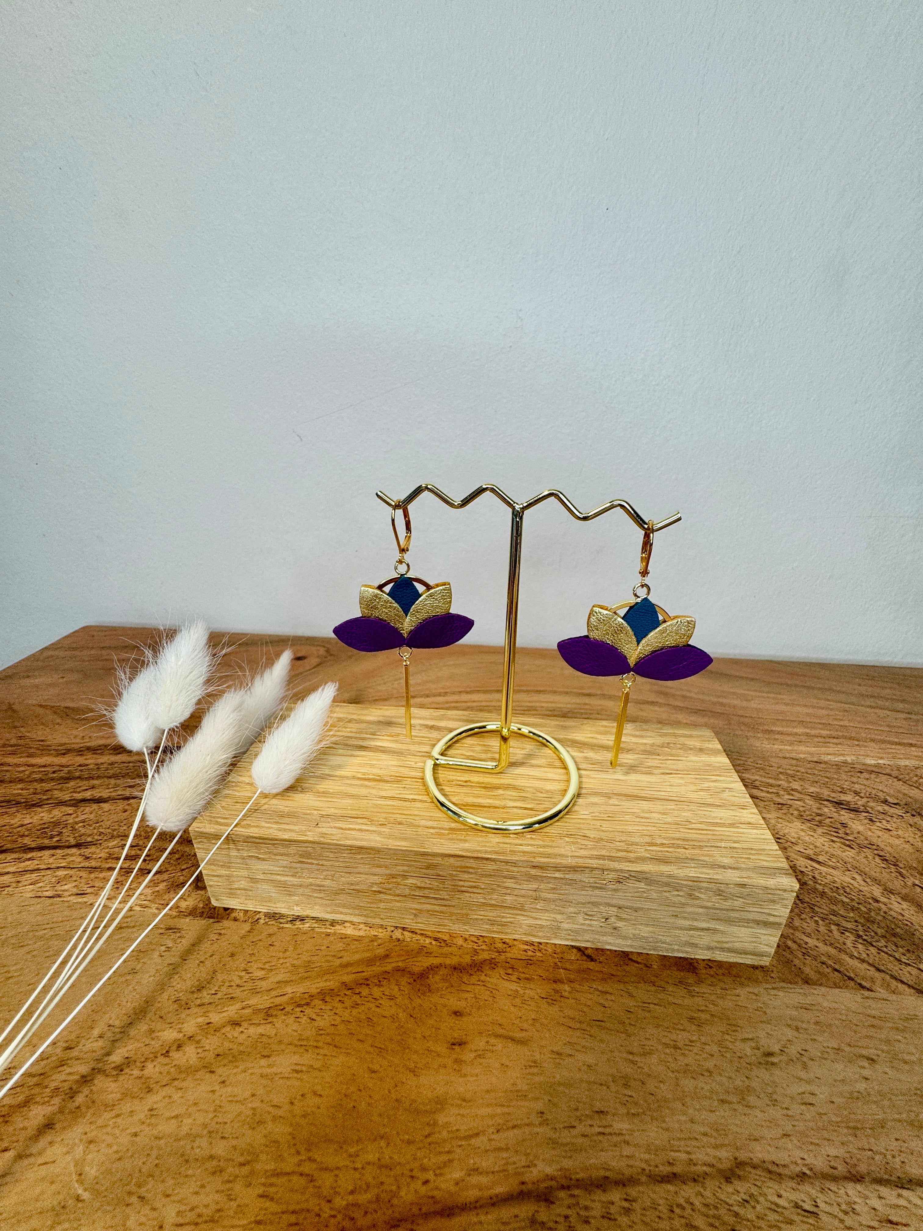 Boucles d'oreilles Lotus