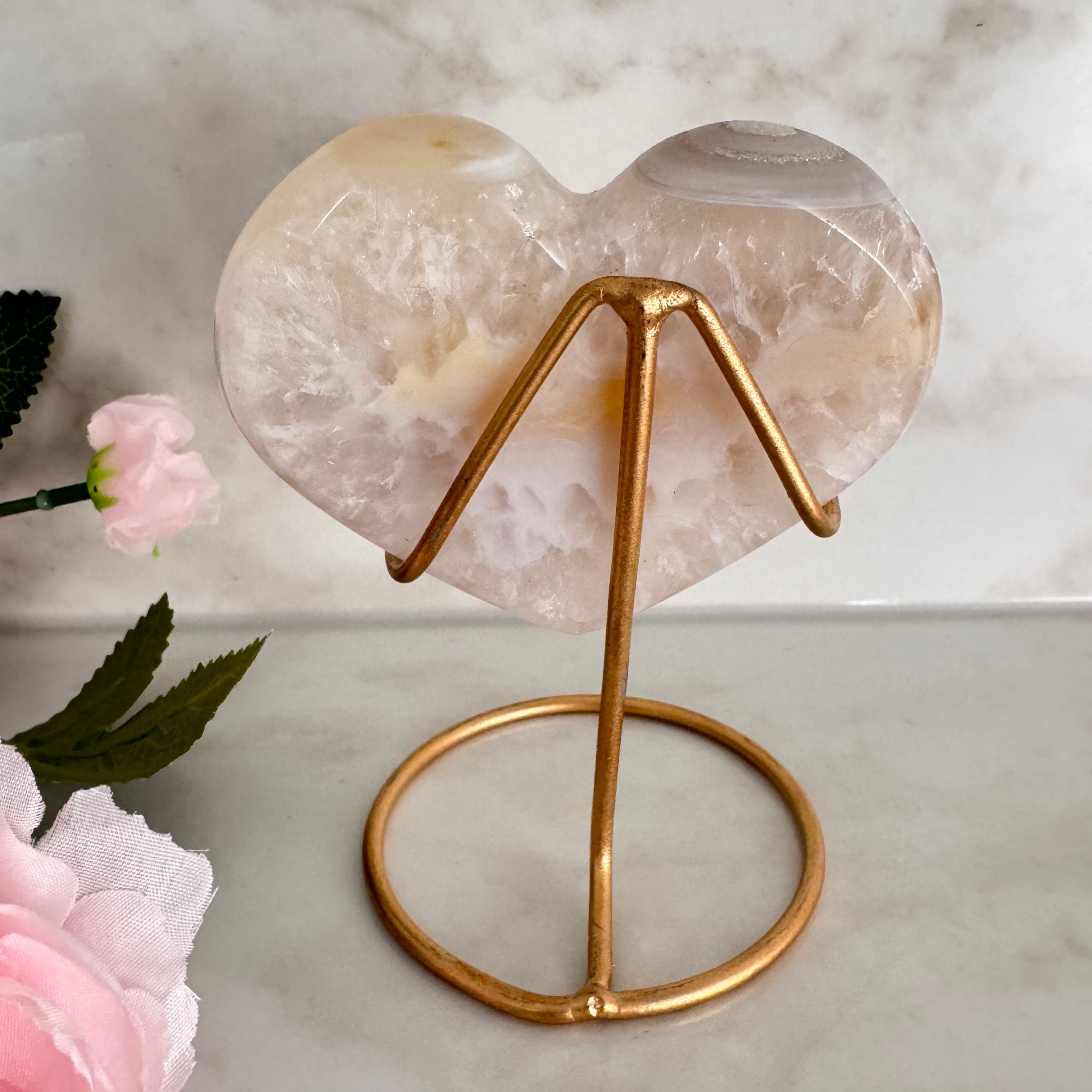 Coeur en Agate solaire