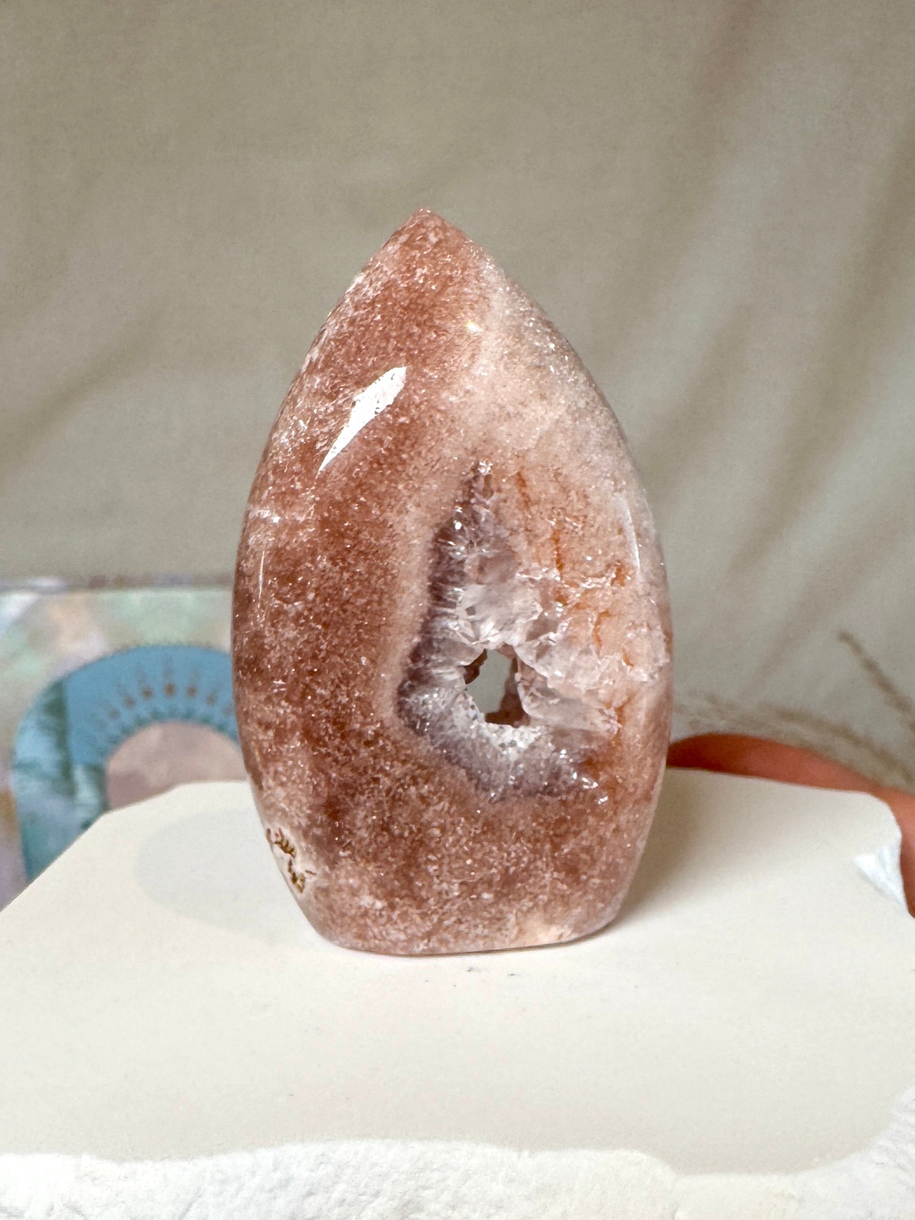 Mini Flame "Portal" en Améthyste Rose