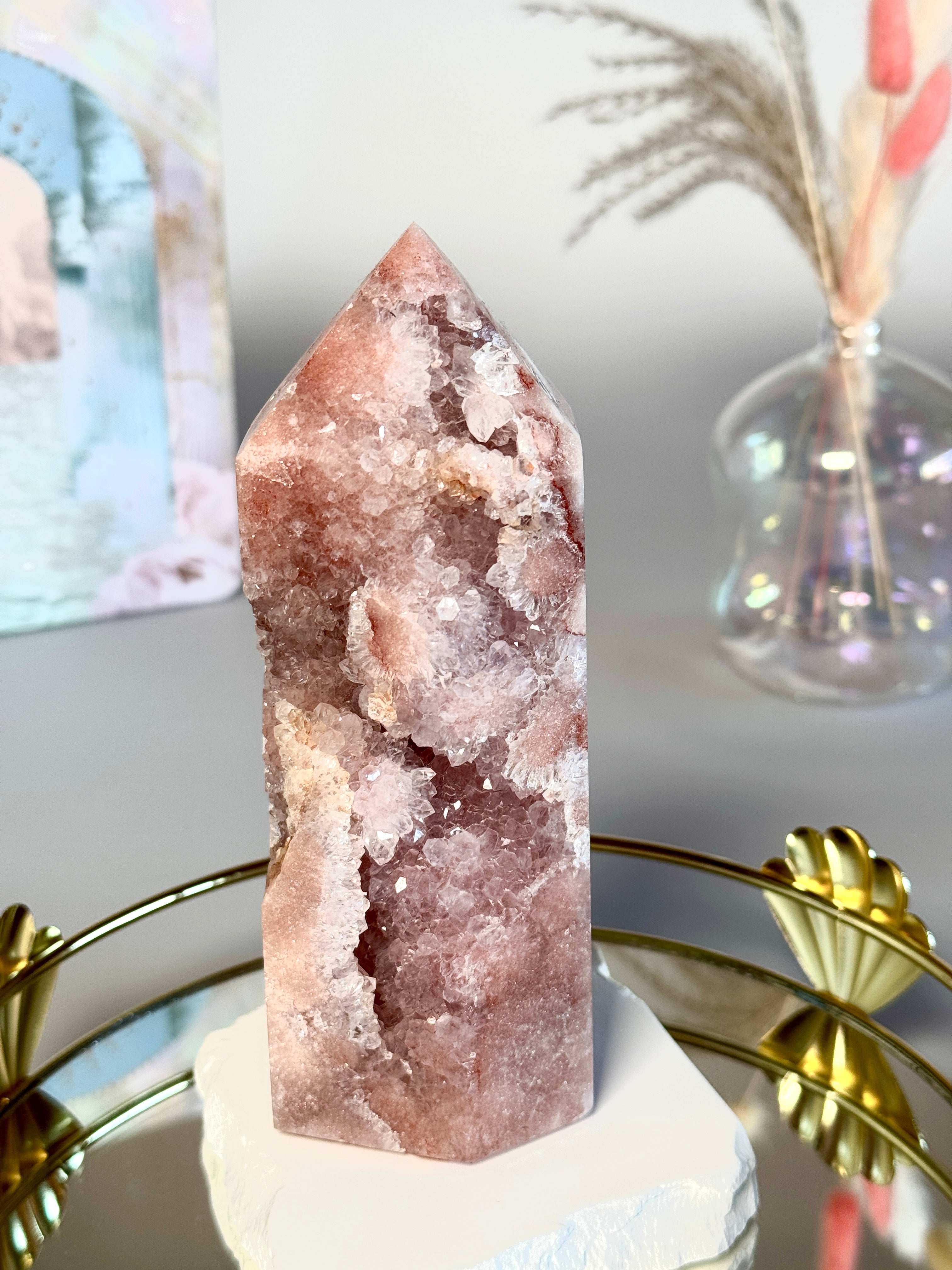 Grande Tour Améthyste Rose Druzy