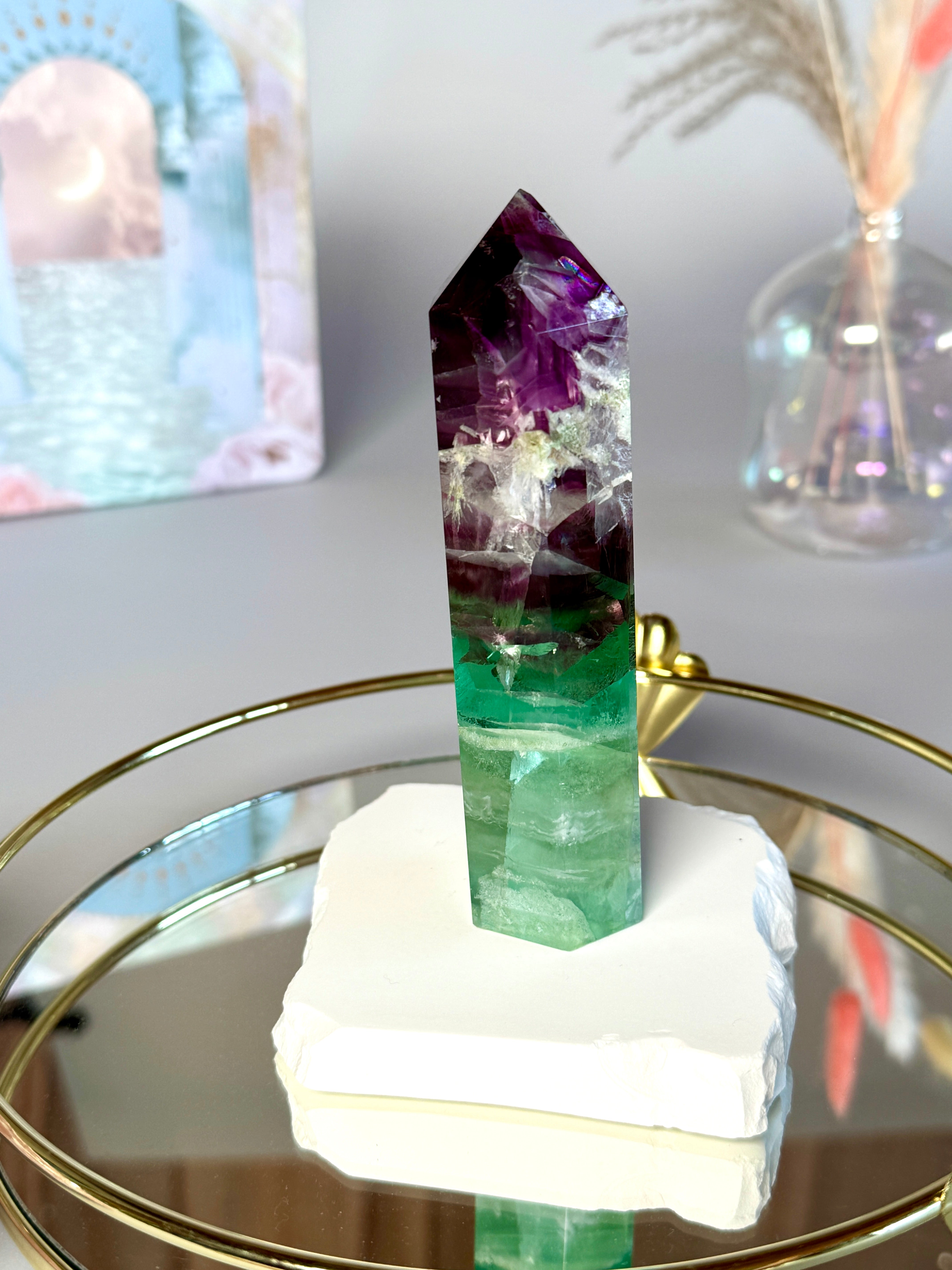 Cristal de Fluorite Arc-en-ciel