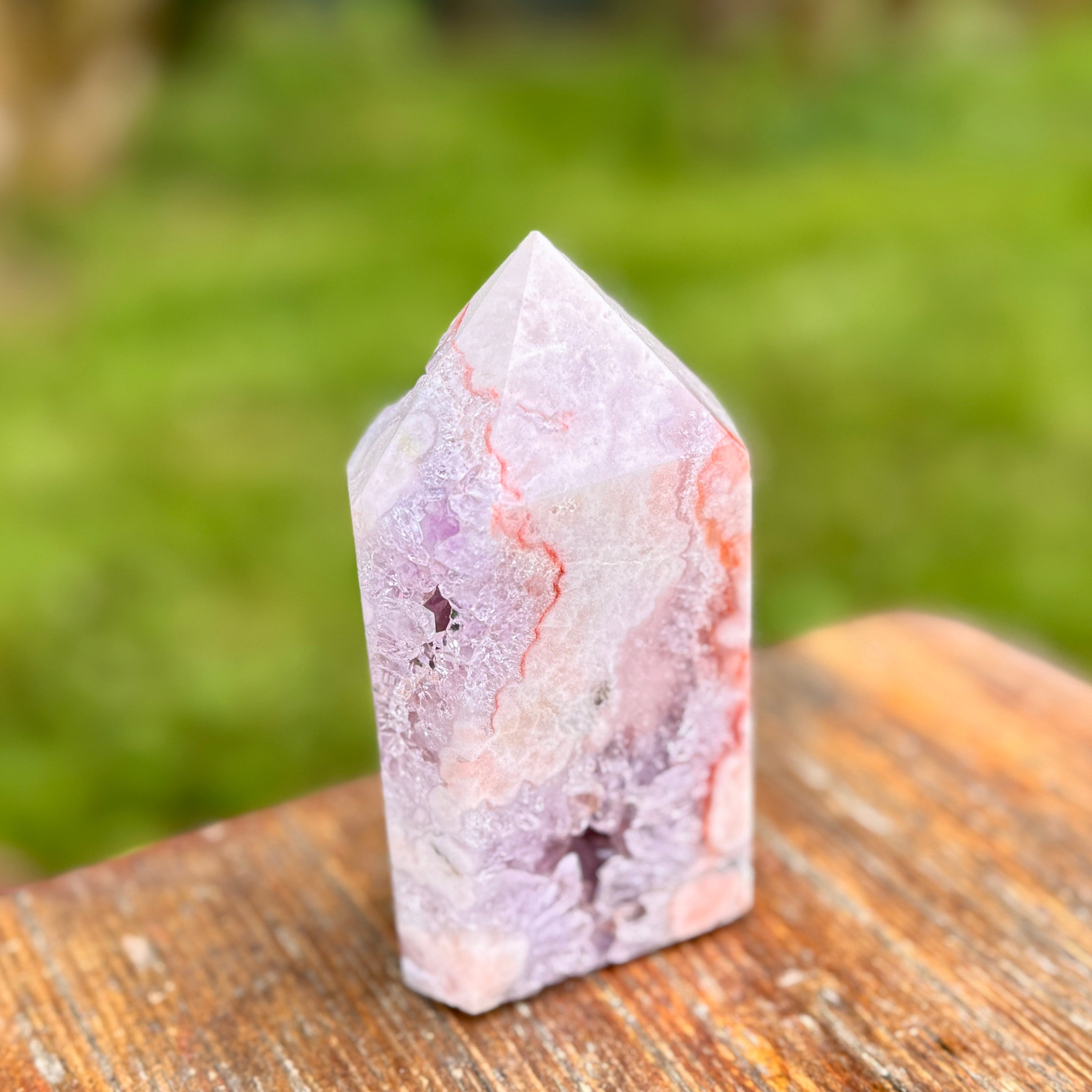 Tour Améthyste Druzy Rose Cristalline