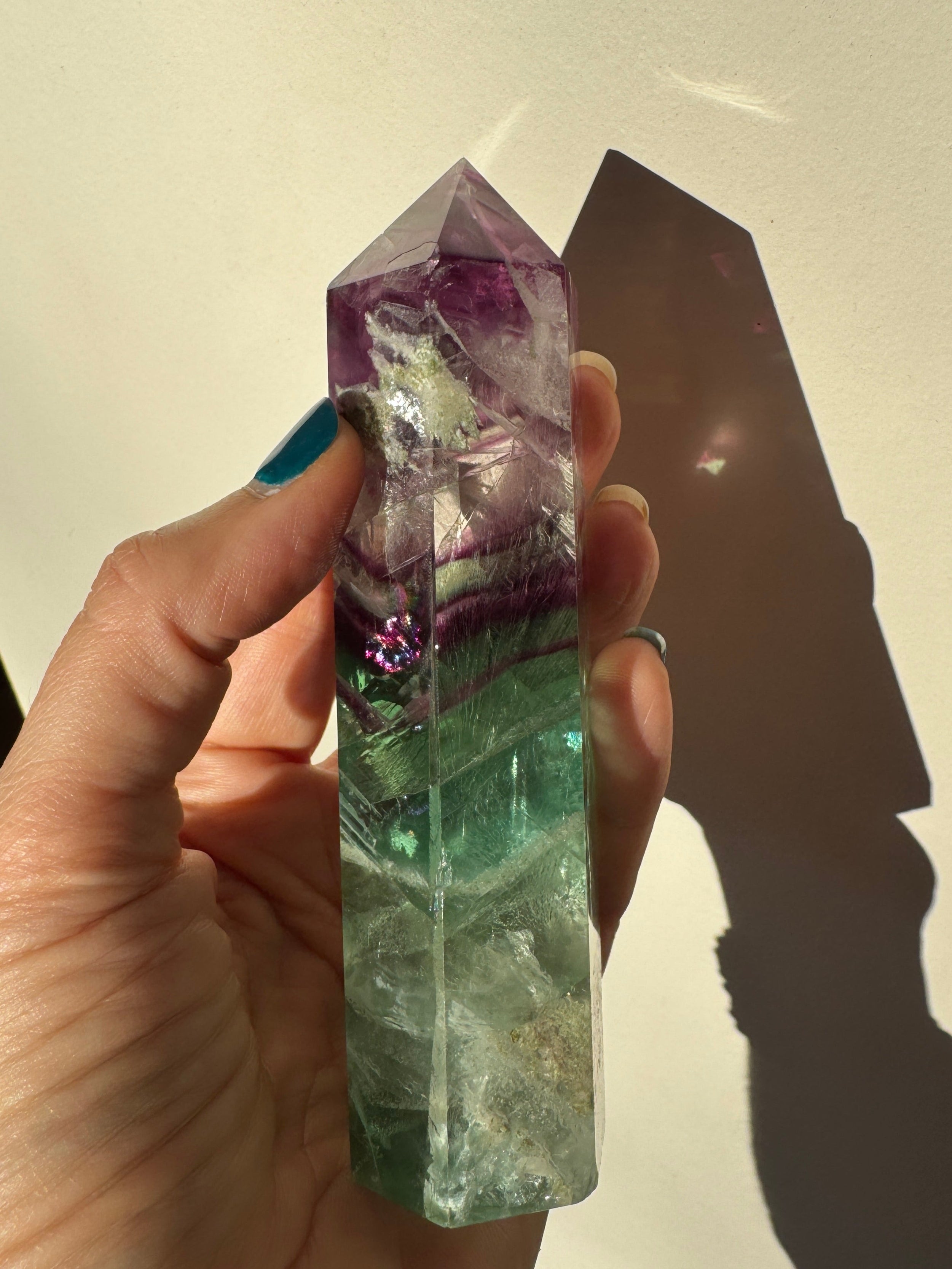 Cristal de Fluorite Arc-en-ciel