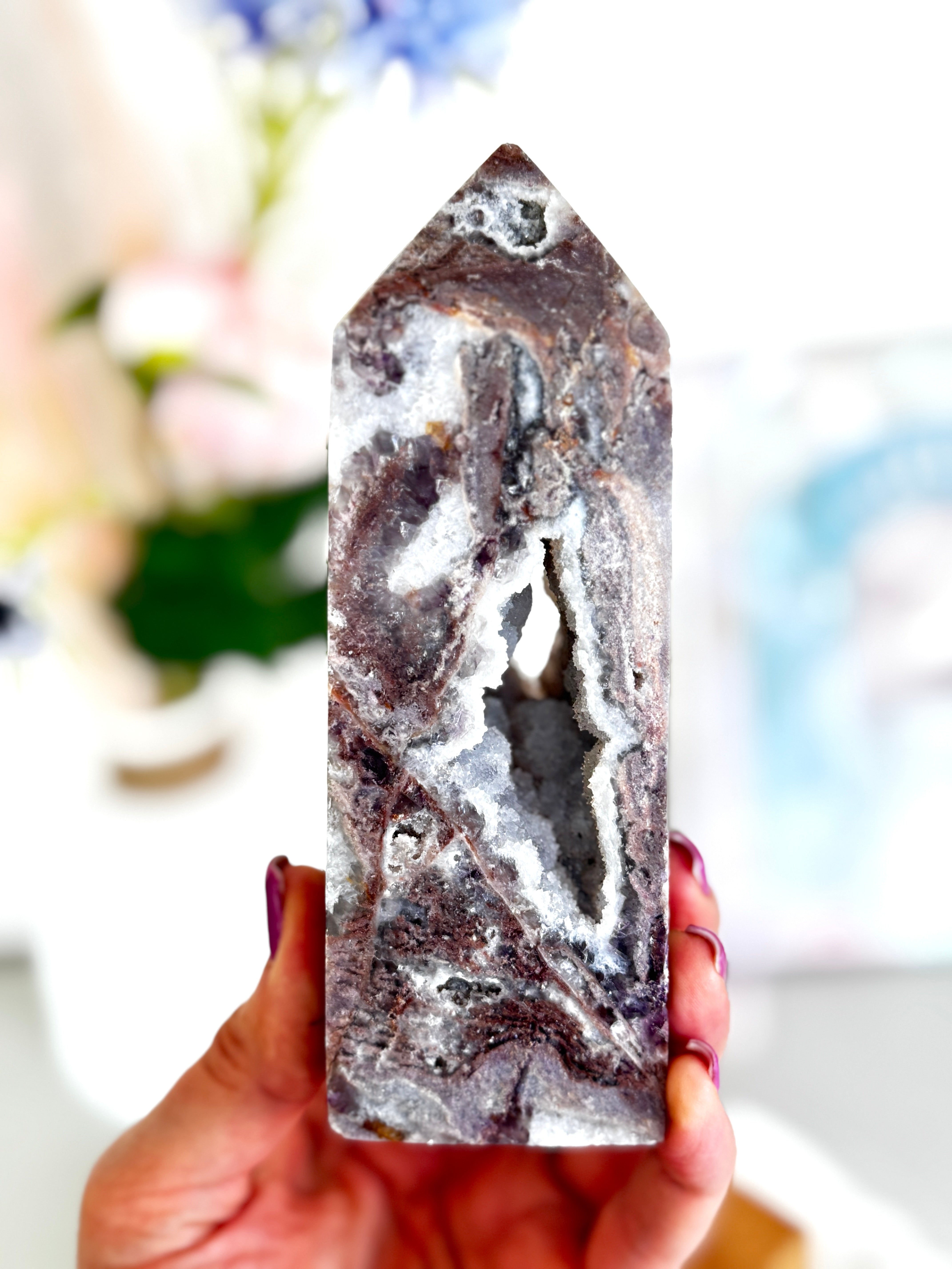 Tour de Fluorite druzy mauve