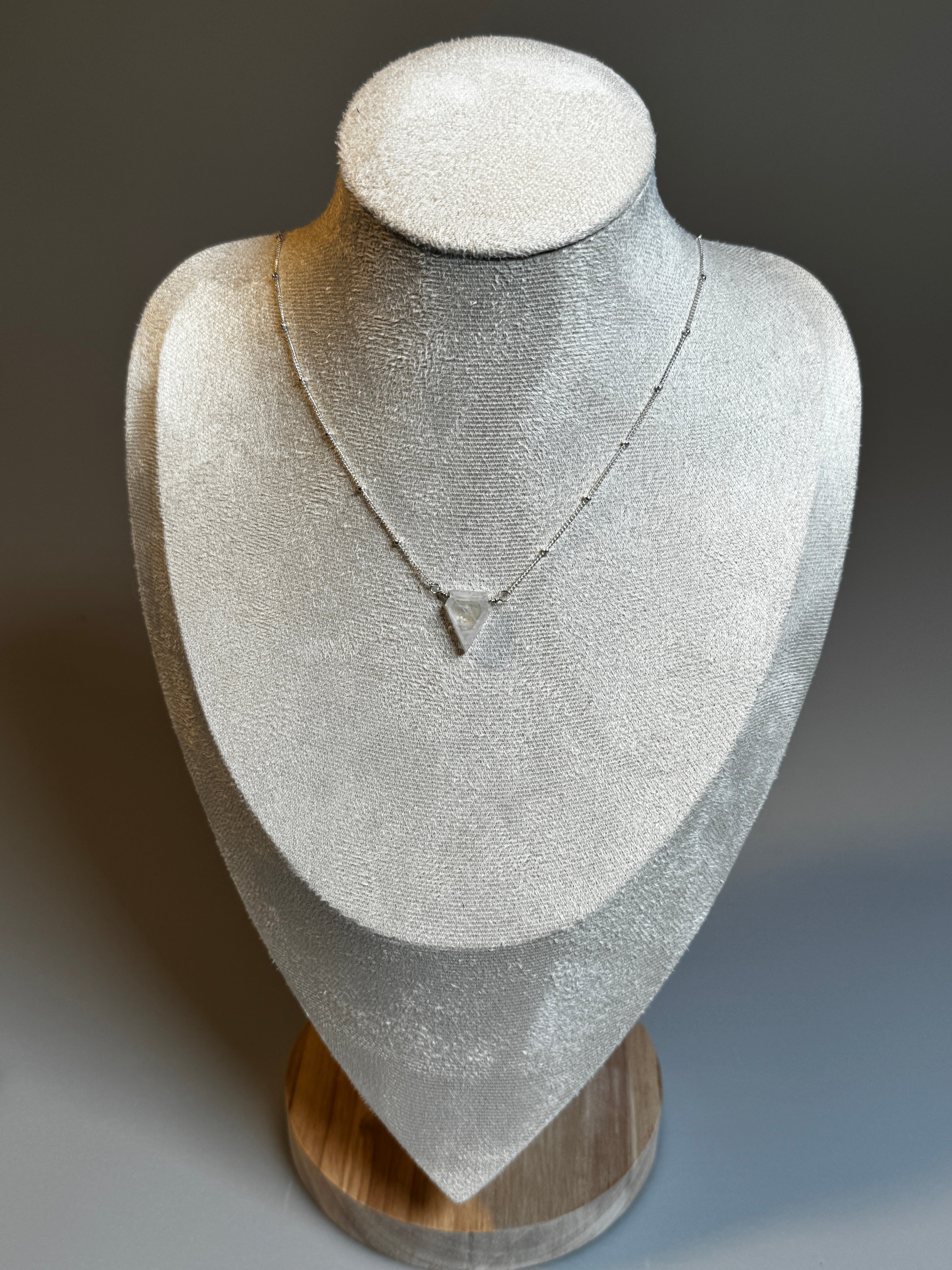 Collier Pierre de Lune diamantée